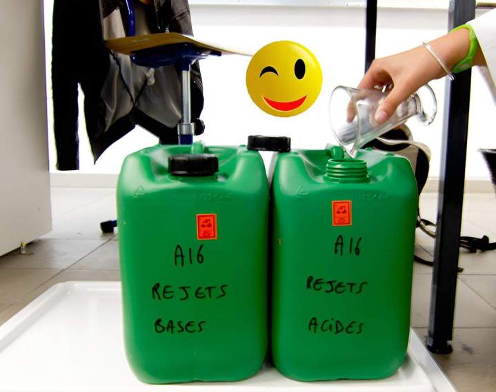 Prise en charge des résidus et des substances chimiques. 